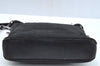 Authentic GUCCI Shoulder Cross Body Bag GG Canvas Leather 109106 Black L0446