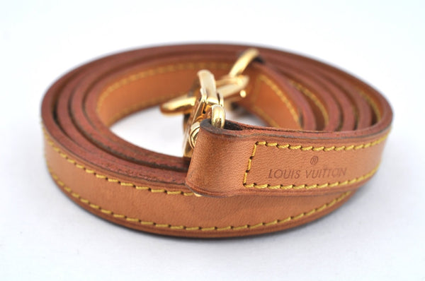Authentic Louis Vuitton Leather Shoulder Strap 46.5" Beige LV L0447