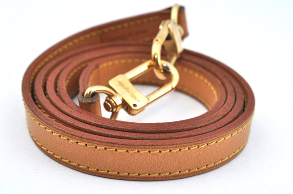 Authentic Louis Vuitton Leather Shoulder Strap 46.5" Beige LV L0447
