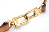 Authentic Louis Vuitton Leather Shoulder Strap 46.5" Beige LV L0447
