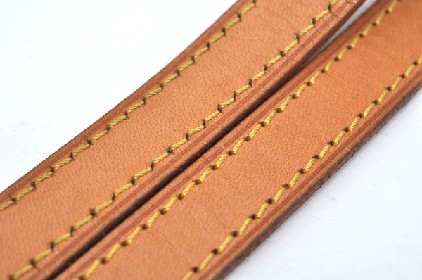 Authentic Louis Vuitton Leather Shoulder Strap 46.5" Beige LV L0447