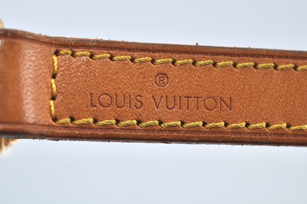 Authentic Louis Vuitton Leather Shoulder Strap 46.5" Beige LV L0447