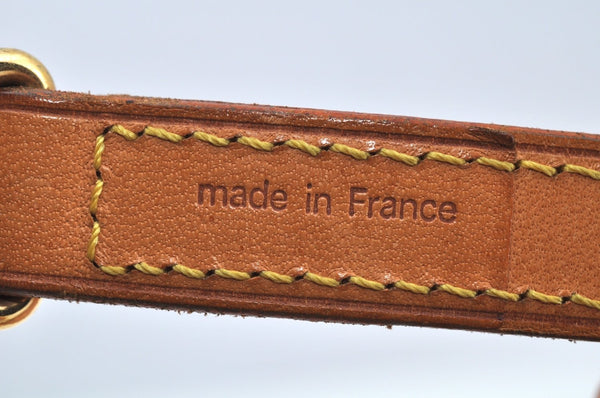 Authentic Louis Vuitton Leather Shoulder Strap 46.5" Beige LV L0447