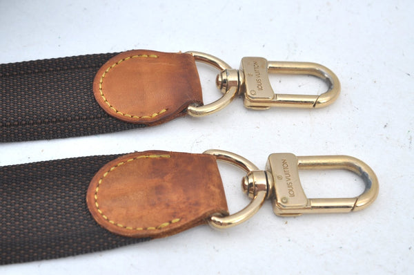 Authentic Louis Vuitton Canvas Shoulder Strap Brown 36.2-55.9" LV L0449