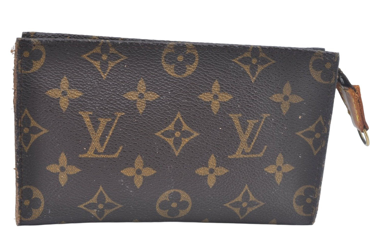 Authentic Louis Vuitton Monogram Pouch For Bucket PM LV Junk L0450
