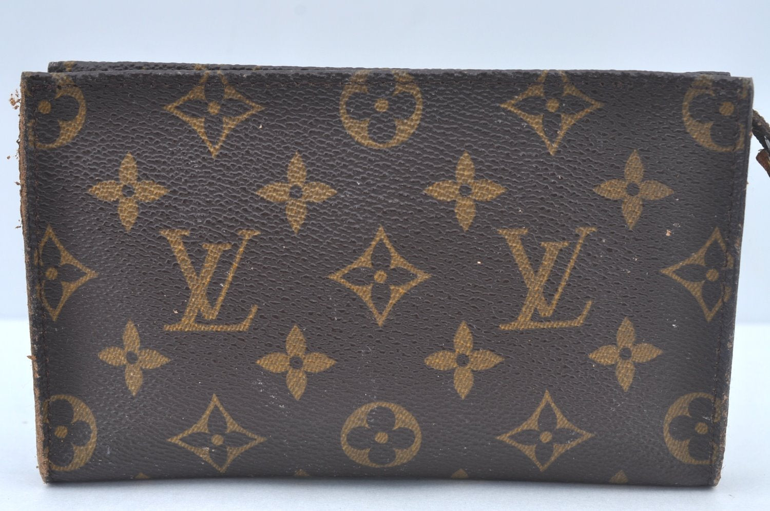Authentic Louis Vuitton Monogram Pouch For Bucket PM LV Junk L0450