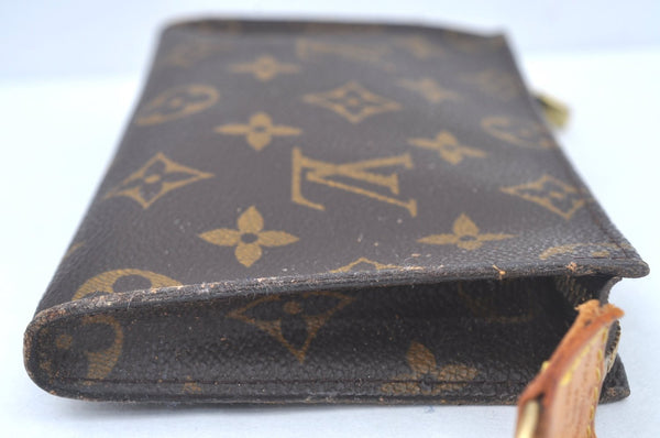Authentic Louis Vuitton Monogram Pouch For Bucket PM LV Junk L0450