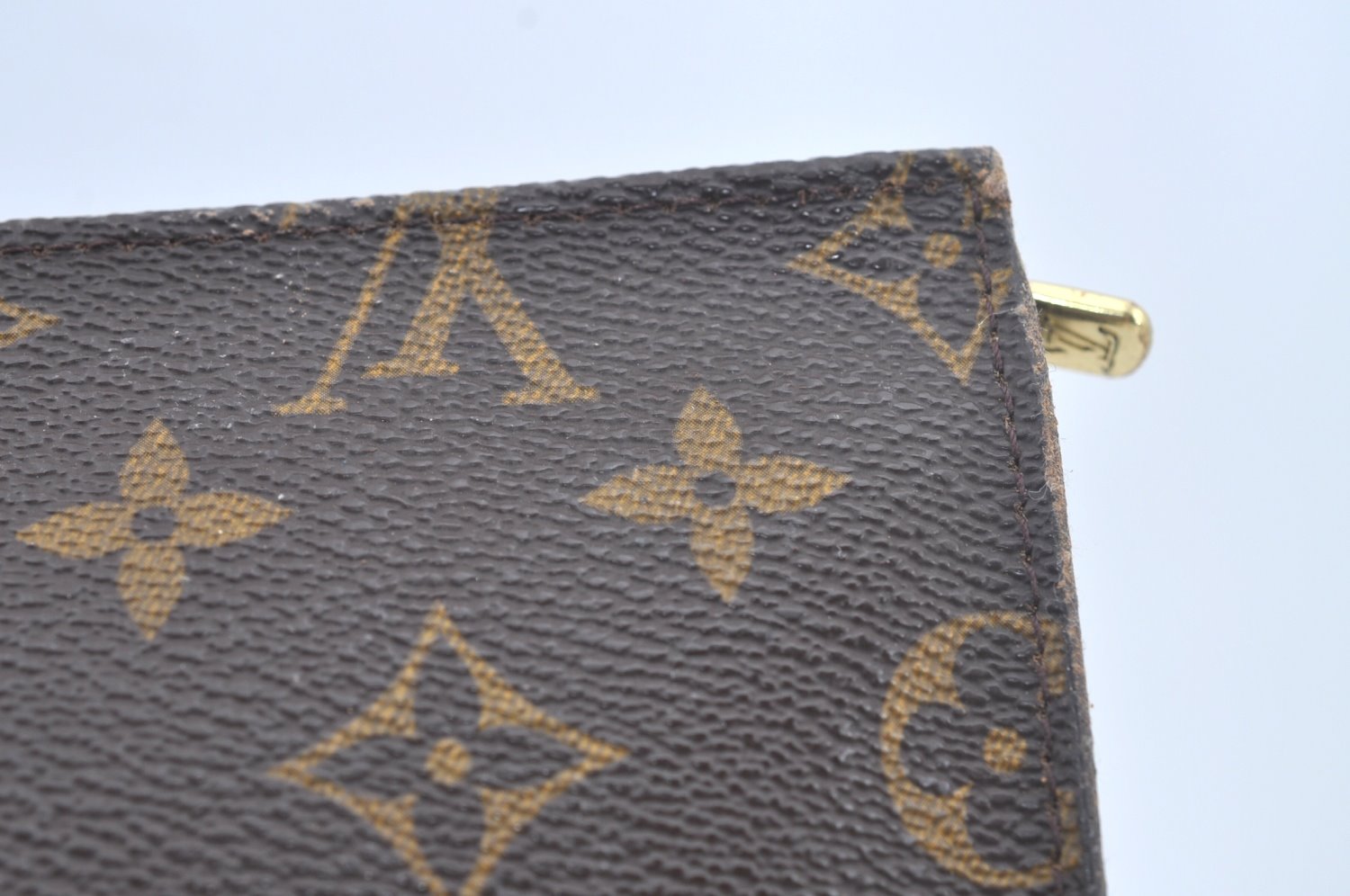 Authentic Louis Vuitton Monogram Pouch For Bucket PM LV Junk L0450