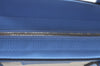 Authentic GUCCI Swing Hand Tote Bag Canvas Leather Beige Light Blue L0451
