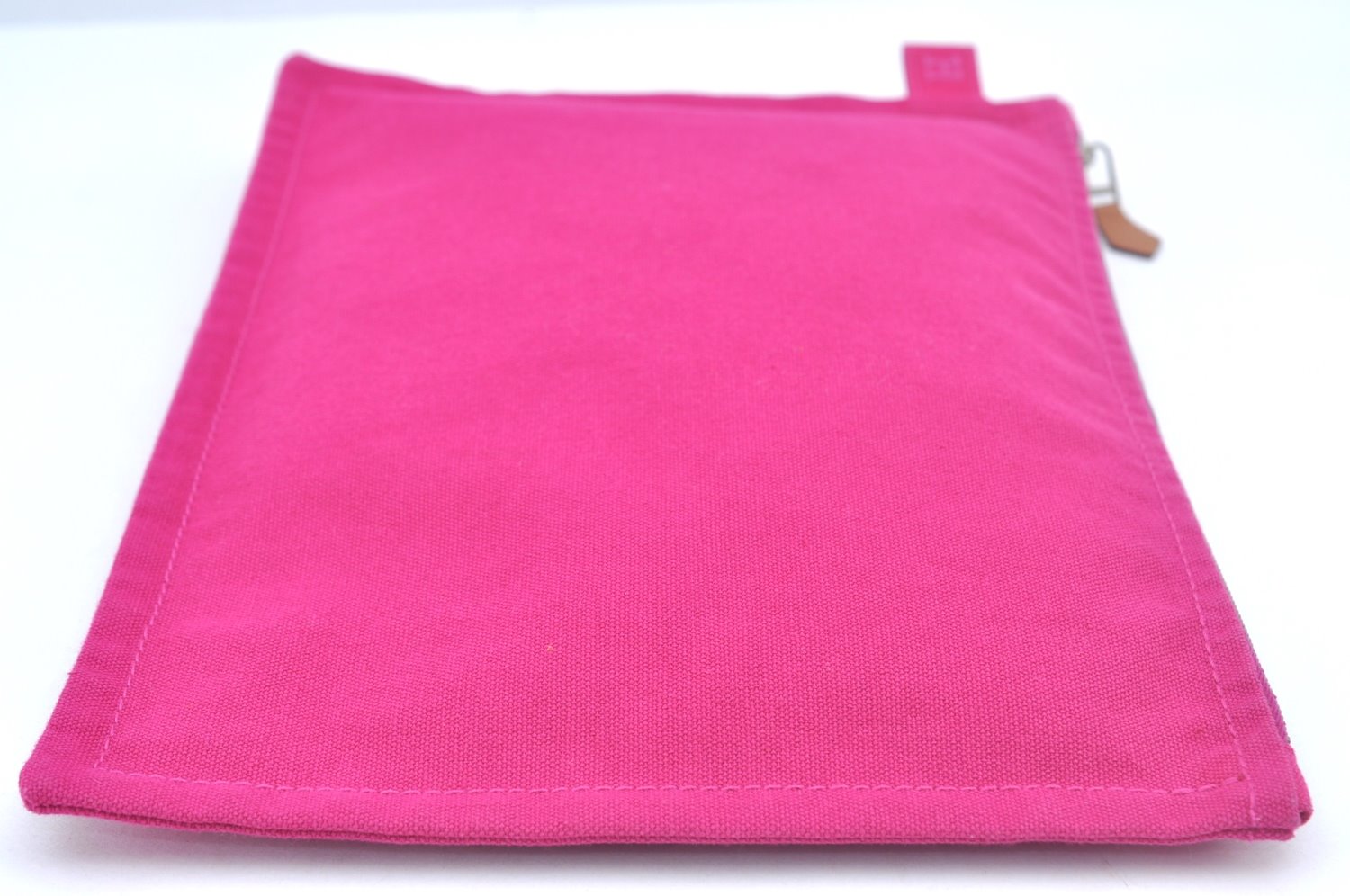 Authentic HERMES Bora Bora Pouch MM Canvas Purse Pink L0452