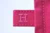 Authentic HERMES Bora Bora Pouch MM Canvas Purse Pink L0452