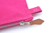 Authentic HERMES Bora Bora Pouch MM Canvas Purse Pink L0452