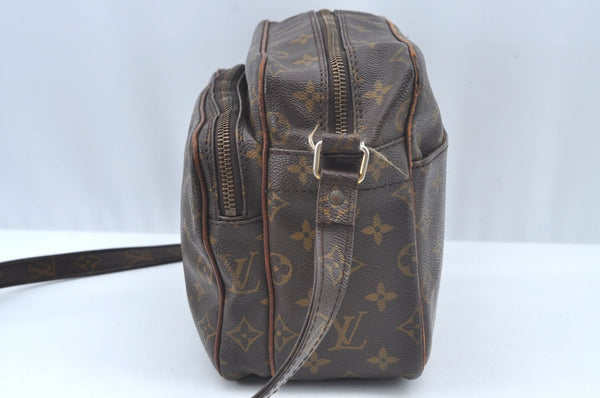 Authentic Louis Vuitton Monogram Nile Shoulder Cross Body Bag Old Model LV L0454