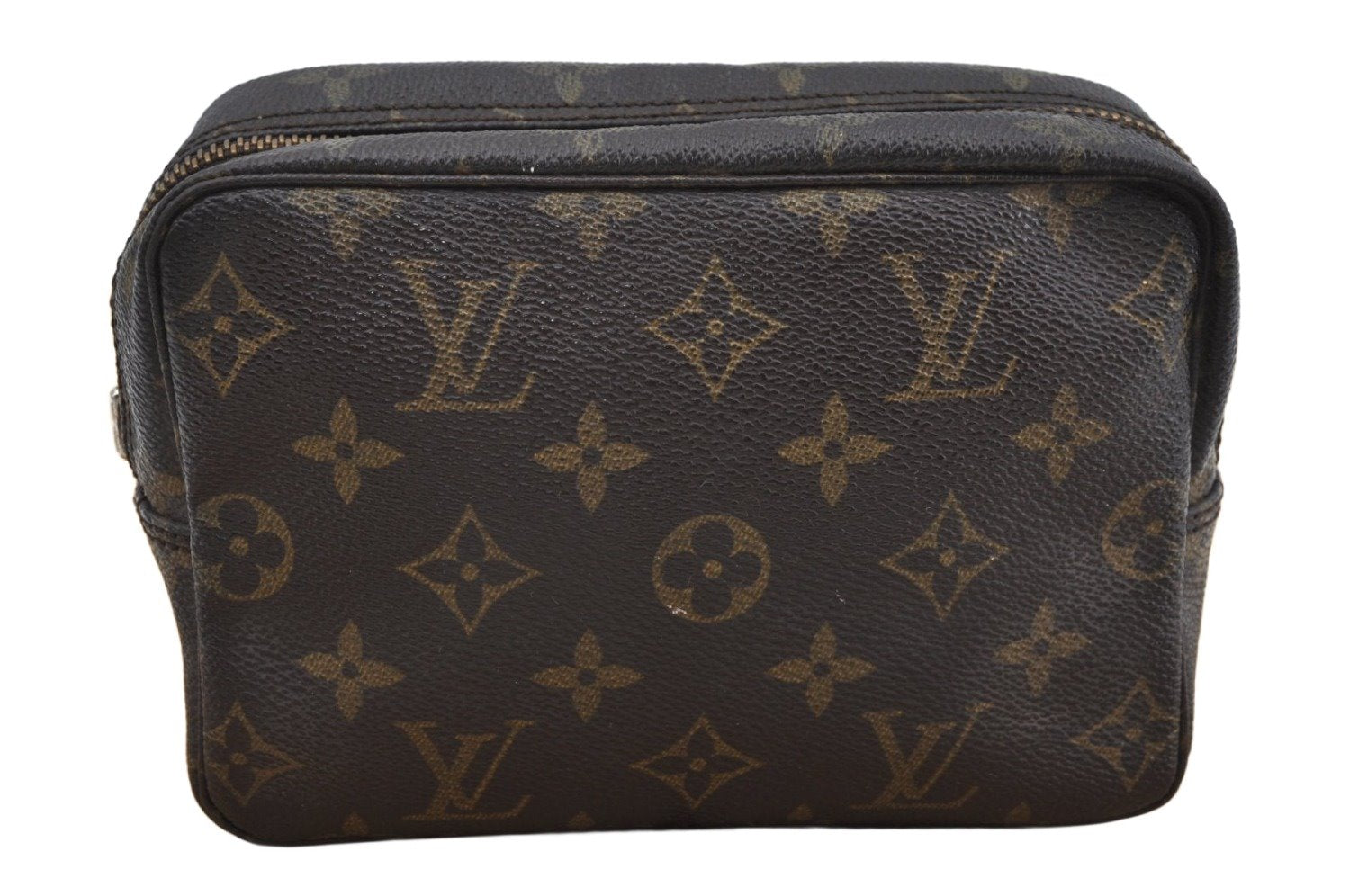 Auth Louis Vuitton Monogram Trousse Toilette 18 Clutch Hand Bag LV Junk L0455