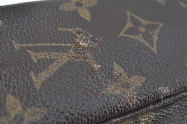 Auth Louis Vuitton Monogram Trousse Toilette 18 Clutch Hand Bag LV Junk L0455
