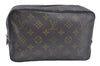 Auth Louis Vuitton Monogram Trousse Toilette 23 Clutch Hand Bag M47524 LV L0456