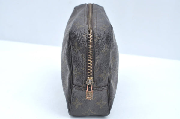 Auth Louis Vuitton Monogram Trousse Toilette 23 Clutch Hand Bag M47524 LV L0456