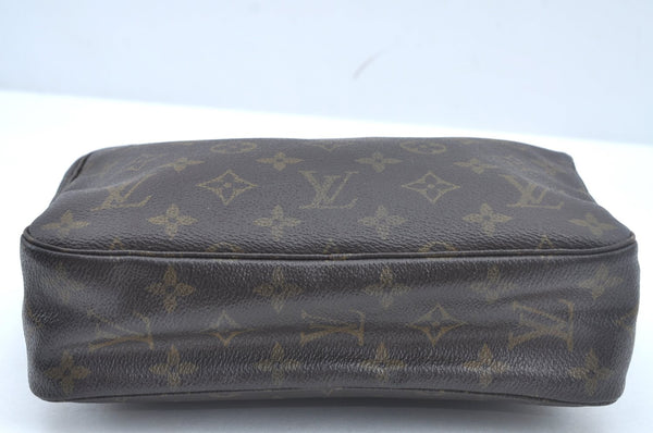 Auth Louis Vuitton Monogram Trousse Toilette 23 Clutch Hand Bag M47524 LV L0456