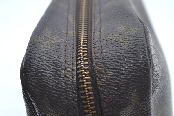 Auth Louis Vuitton Monogram Trousse Toilette 23 Clutch Hand Bag M47524 LV L0456