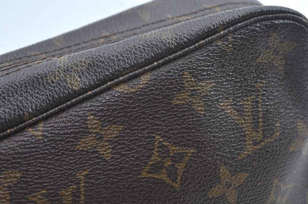 Auth Louis Vuitton Monogram Trousse Toilette 23 Clutch Hand Bag M47524 LV L0456
