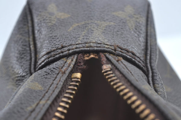 Auth Louis Vuitton Monogram Trousse Toilette 23 Clutch Hand Bag M47524 LV L0456