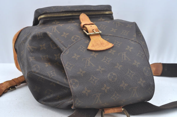 Authentic Louis Vuitton Monogram Montsouris GM Backpack M51135 LV L0457