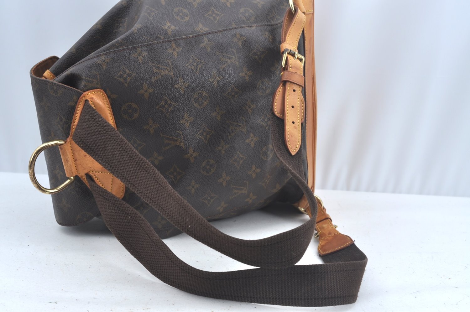 Authentic Louis Vuitton Monogram Montsouris GM Backpack M51135 LV L0457
