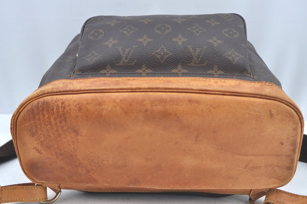 Authentic Louis Vuitton Monogram Montsouris GM Backpack M51135 LV L0457