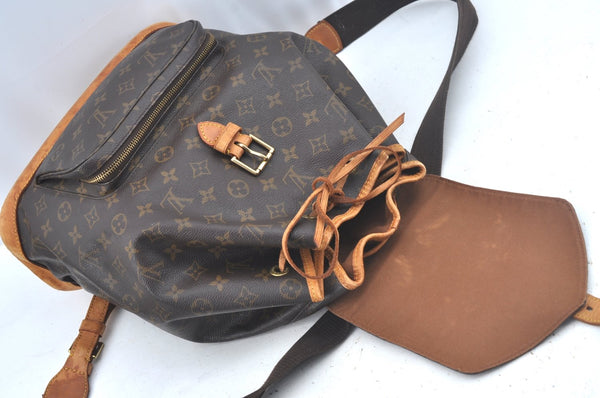 Authentic Louis Vuitton Monogram Montsouris GM Backpack M51135 LV L0457