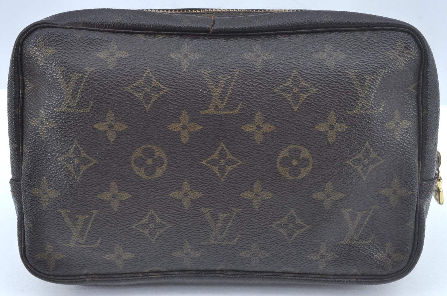 Auth Louis Vuitton Monogram Trousse Toilette 23 Clutch Hand Bag M47524 LV L0458