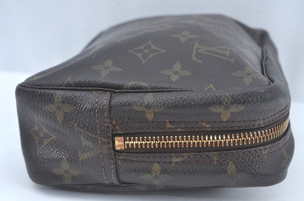 Auth Louis Vuitton Monogram Trousse Toilette 23 Clutch Hand Bag M47524 LV L0458