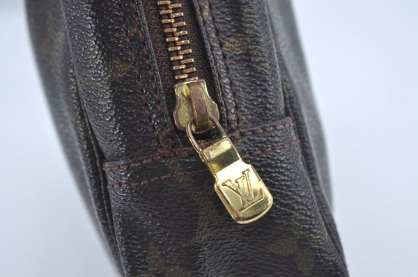 Auth Louis Vuitton Monogram Trousse Toilette 23 Clutch Hand Bag M47524 LV L0458