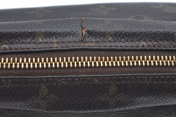 Auth Louis Vuitton Monogram Trousse Toilette 23 Clutch Hand Bag M47524 LV L0458