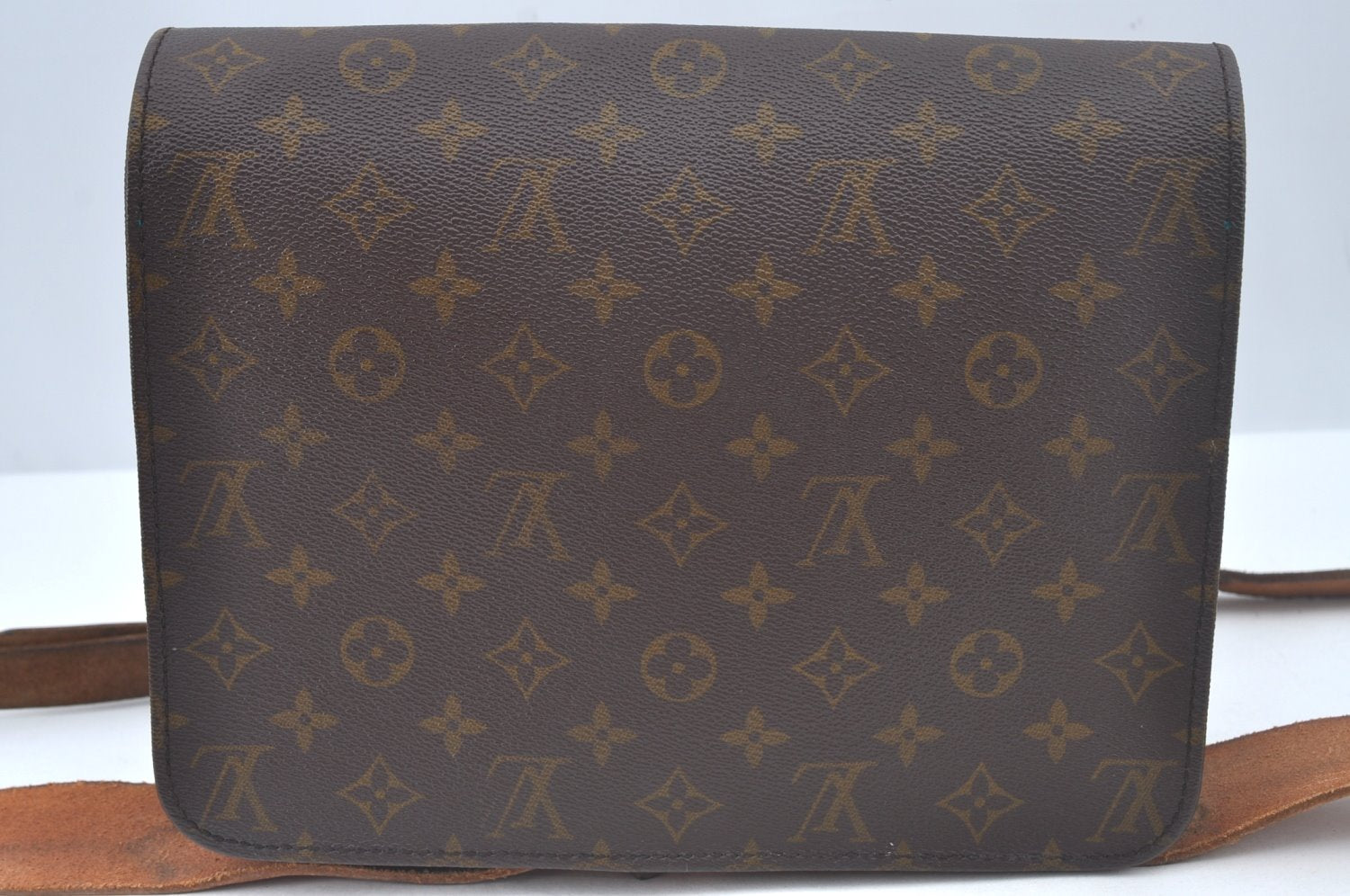Authentic Louis Vuitton Monogram Cartouchiere GM M51252 Shoulder Cross Bag Junk L0459