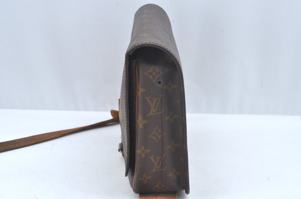 Authentic Louis Vuitton Monogram Cartouchiere GM M51252 Shoulder Cross Bag Junk L0459