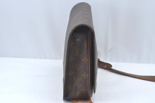 Authentic Louis Vuitton Monogram Cartouchiere GM M51252 Shoulder Cross Bag Junk L0459