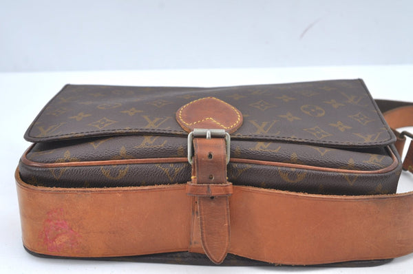 Authentic Louis Vuitton Monogram Cartouchiere GM M51252 Shoulder Cross Bag Junk L0459
