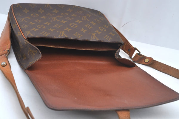 Authentic Louis Vuitton Monogram Cartouchiere GM M51252 Shoulder Cross Bag Junk L0459