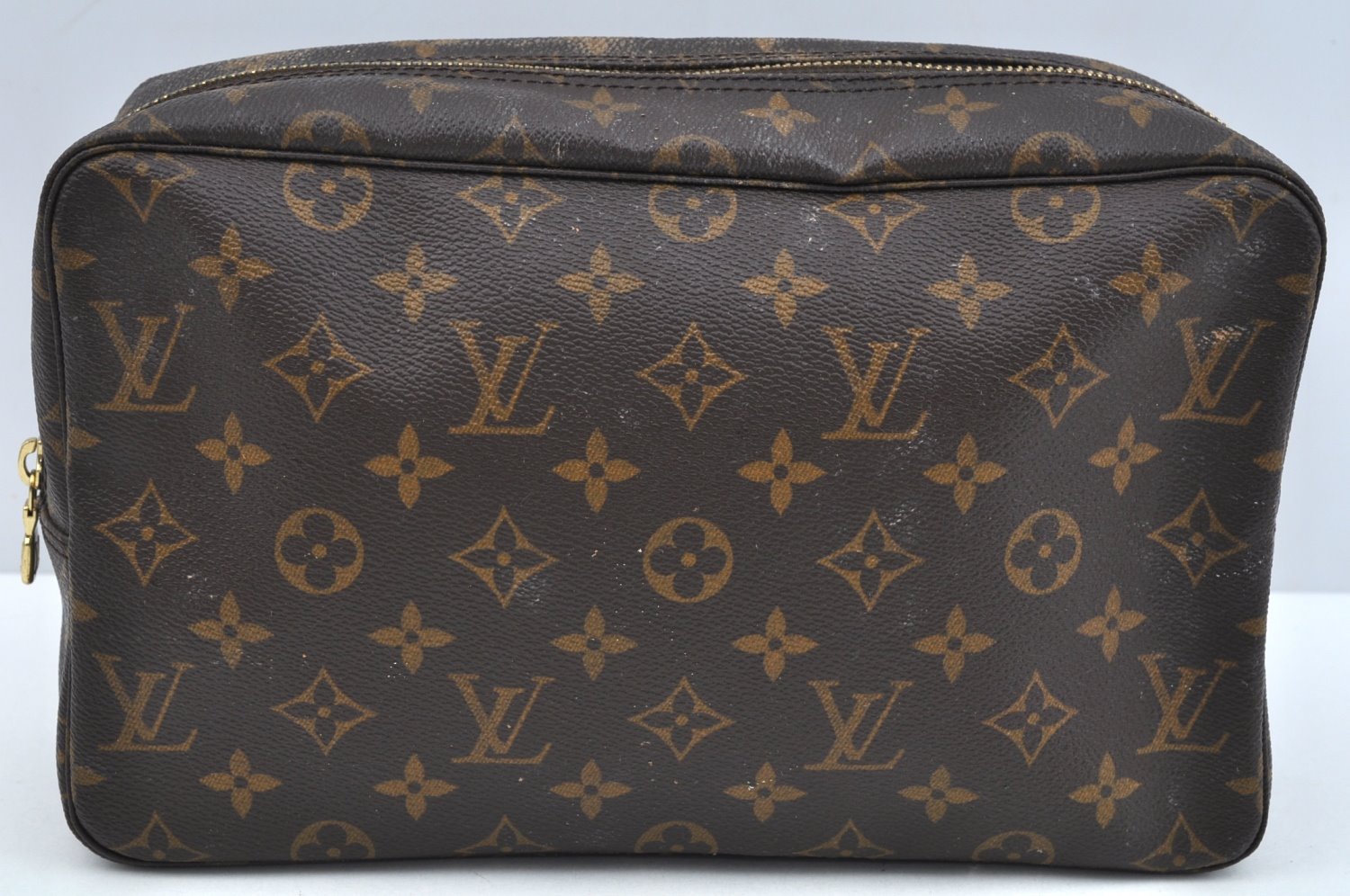 Auth Louis Vuitton Monogram Trousse Toilette 28 Clutch Hand Bag Junk L0461