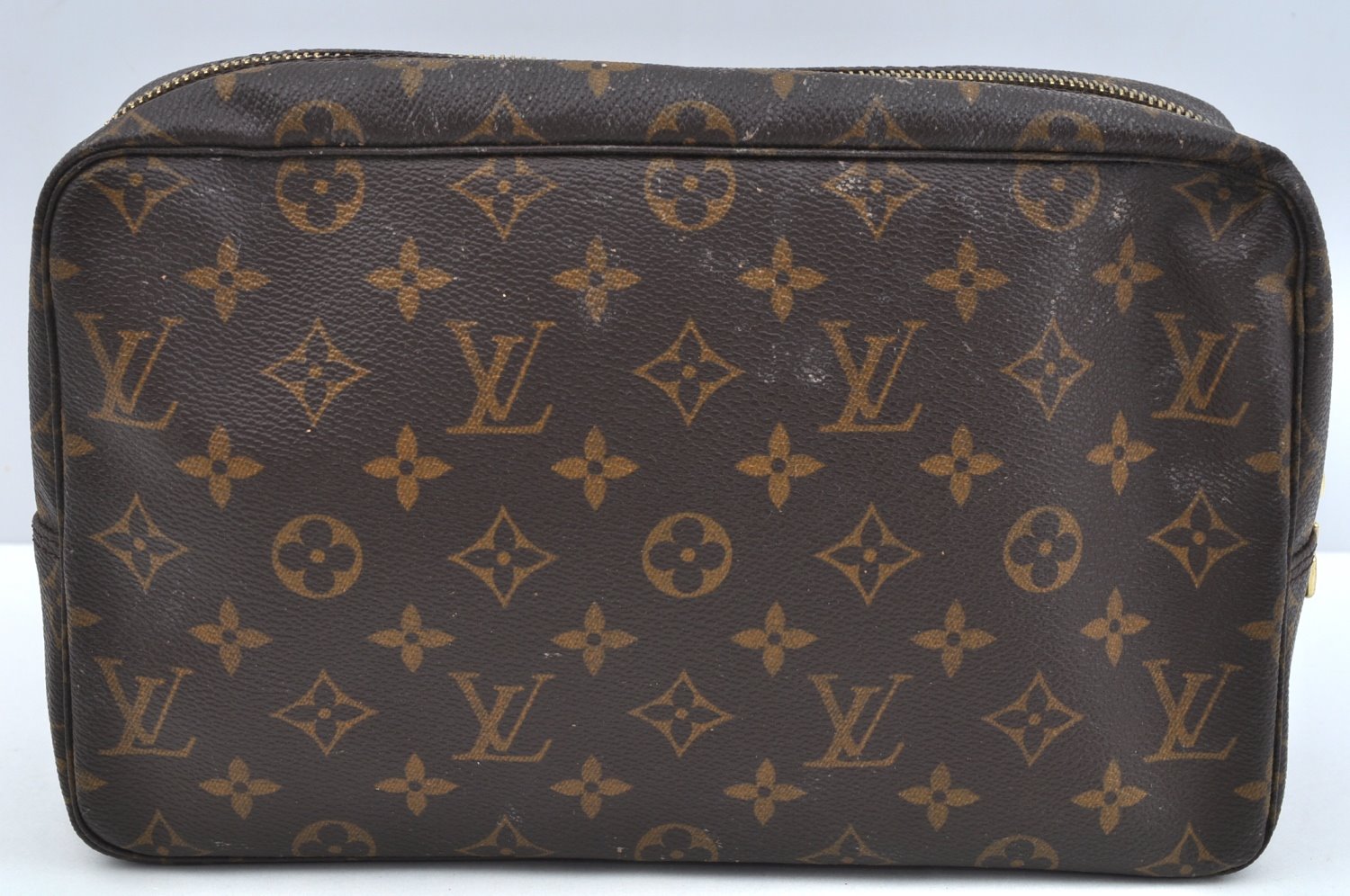 Auth Louis Vuitton Monogram Trousse Toilette 28 Clutch Hand Bag Junk L0461