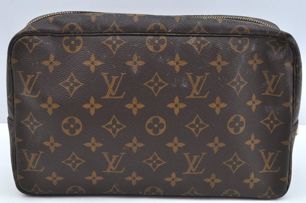 Auth Louis Vuitton Monogram Trousse Toilette 28 Clutch Hand Bag Junk L0461