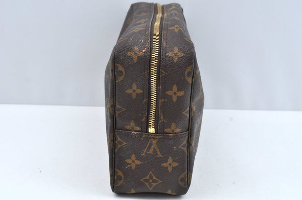 Auth Louis Vuitton Monogram Trousse Toilette 28 Clutch Hand Bag Junk L0461