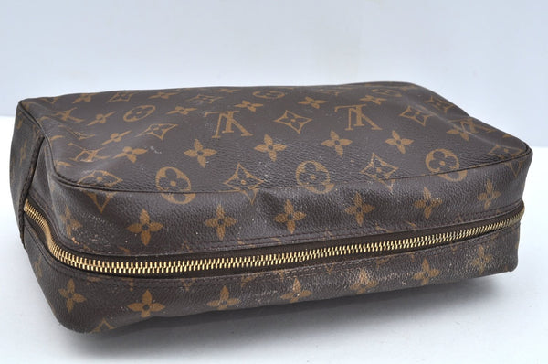 Auth Louis Vuitton Monogram Trousse Toilette 28 Clutch Hand Bag Junk L0461