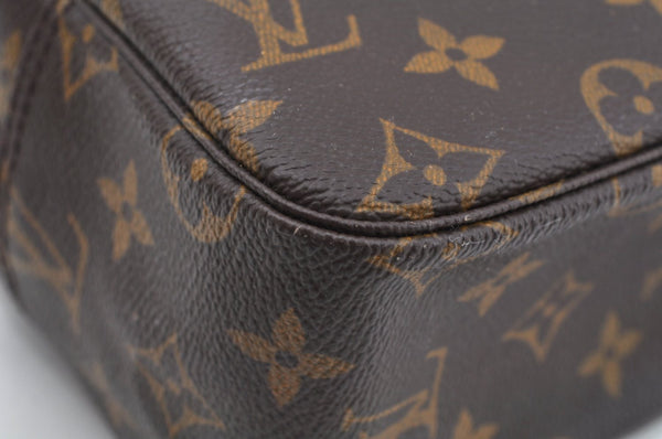 Auth Louis Vuitton Monogram Trousse Toilette 28 Clutch Hand Bag Junk L0461