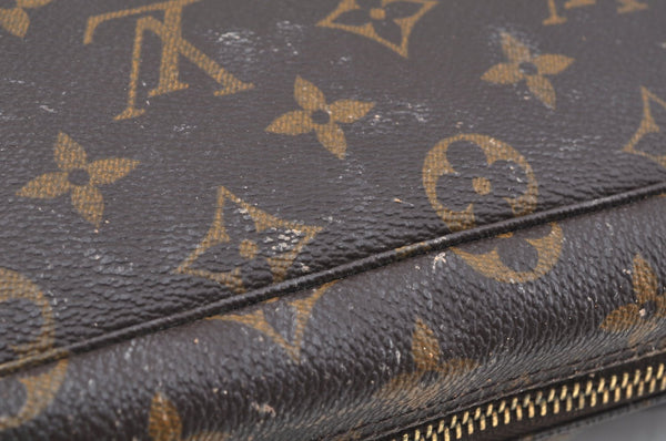 Auth Louis Vuitton Monogram Trousse Toilette 28 Clutch Hand Bag Junk L0461
