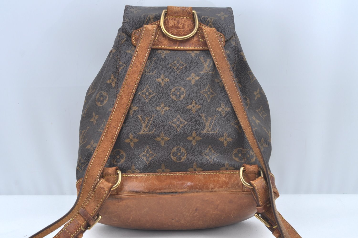 Authentic Louis Vuitton Monogram Montsouris PM Backpack M51137 LV L0463