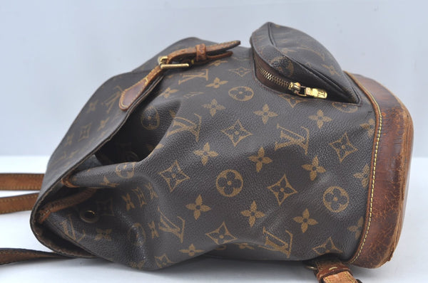 Authentic Louis Vuitton Monogram Montsouris PM Backpack M51137 LV L0463