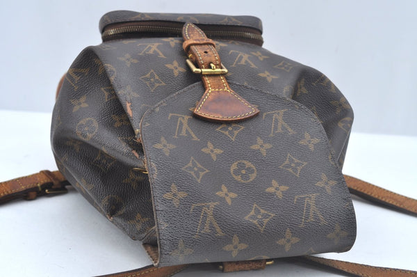 Authentic Louis Vuitton Monogram Montsouris PM Backpack M51137 LV L0463