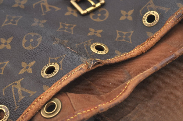 Authentic Louis Vuitton Monogram Montsouris PM Backpack M51137 LV L0463