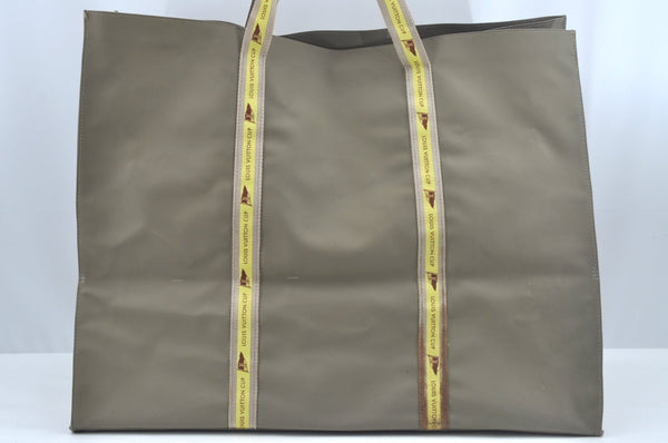 Authentic Louis Vuitton LV Cup 2003 Limited Tote Bag Gray Yellow D60181 LV L0464